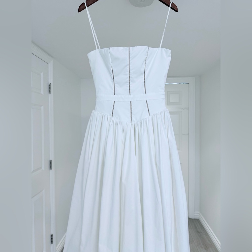 House of CB Ysabella White Midi Dress Regular Cup A-C - Picture 6 of 8